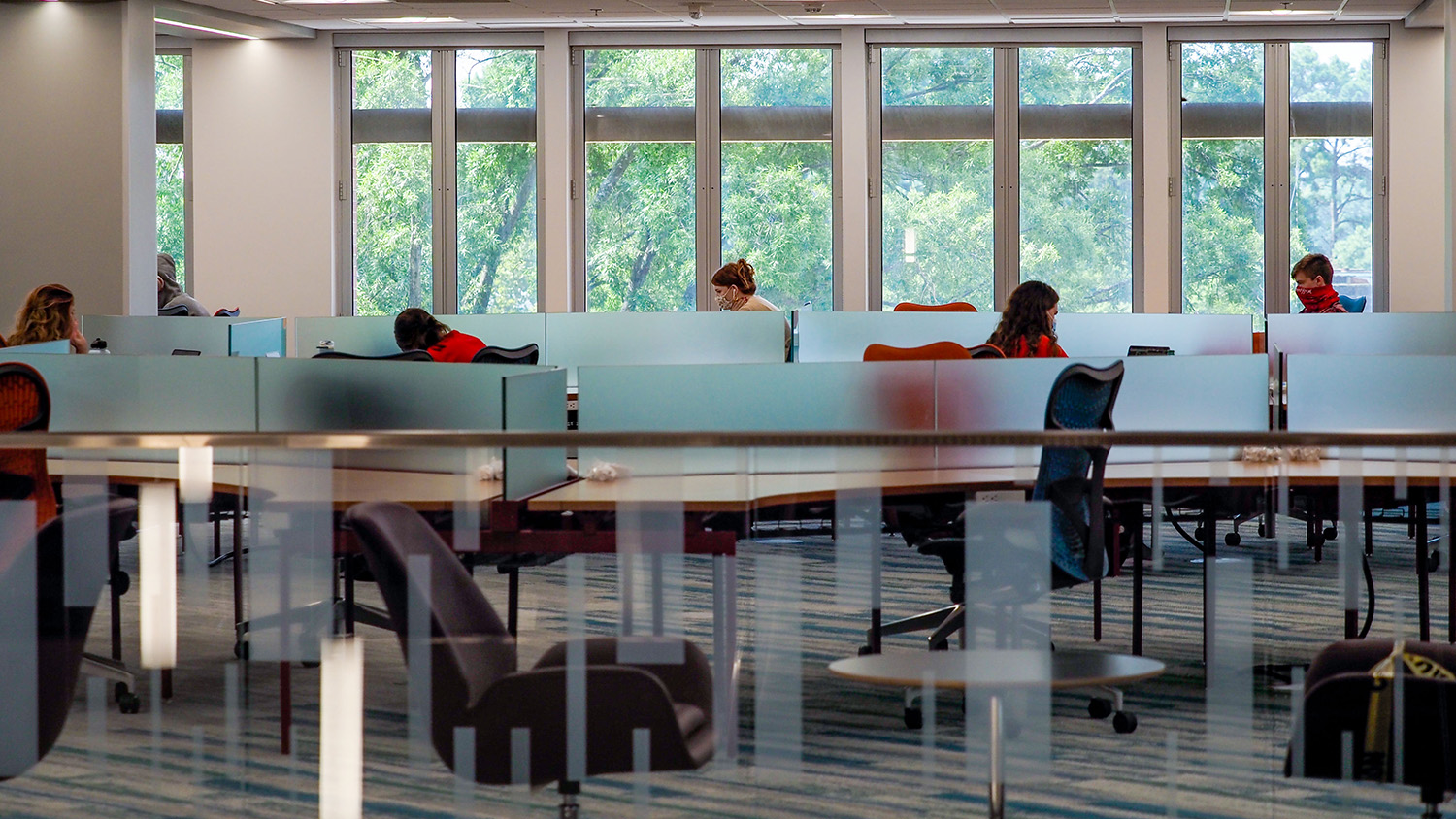 view into classroom from outside